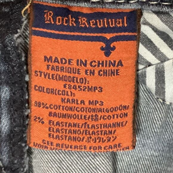 Rock Revival Karla Mid-Rise Capri Jeans - Picture 7 of 8